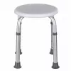 Round aluminium shower stool