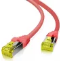 Patch cable helos Ultra Flex S/FTP Cat6a TPE, red, 5.0 m
