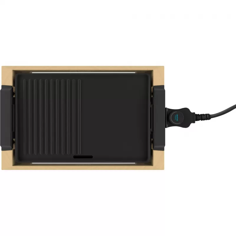 Electric grill CECOTEC Tasty&Grill 2000 Bamboo Black — model 3058, compact countertop grill
