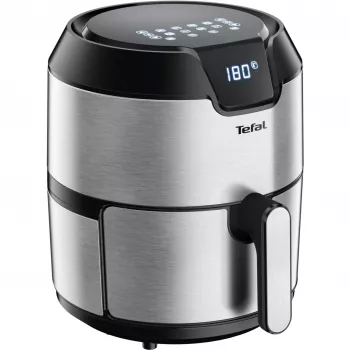 Tefal Easy Fry EY401D Single 4.2 L Stand-alone 1500 W Hot air fryer Black, Stainless steel