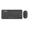 Logitech Pebble 2 Combo for Mac Wireless Keyboard Mouse QWERTZ German Graphite