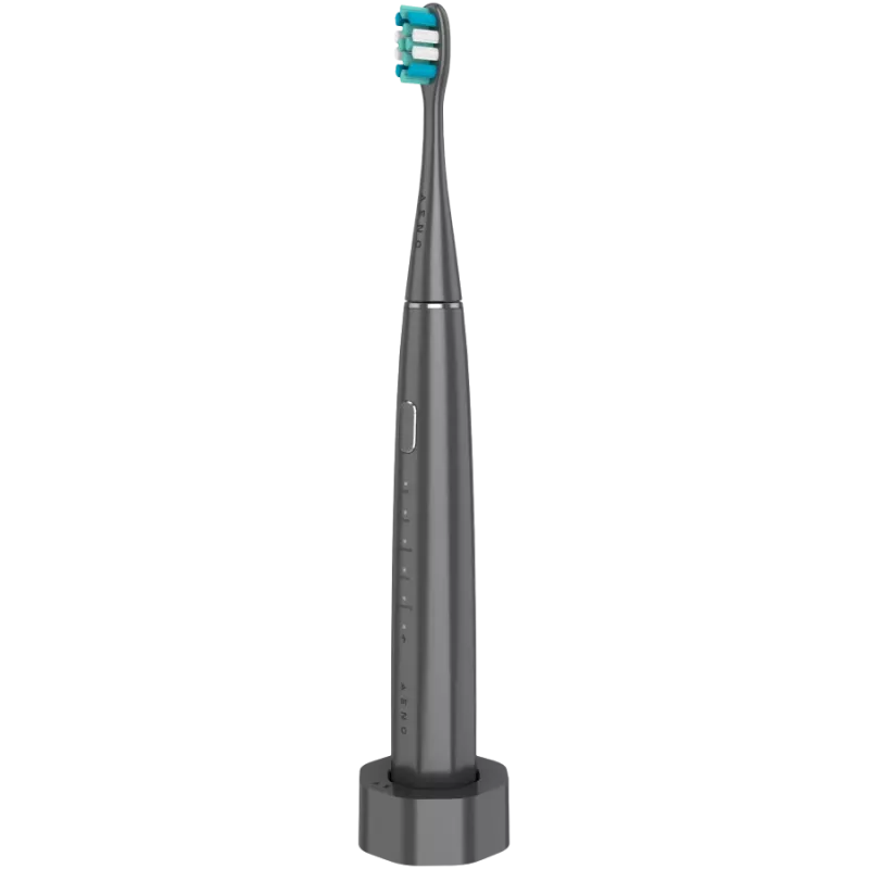 Wireless Tooth Brush, Grey, 3 Brush Heads, 1400mAh, Function: Soft, Clean, Massage, White, Sweep