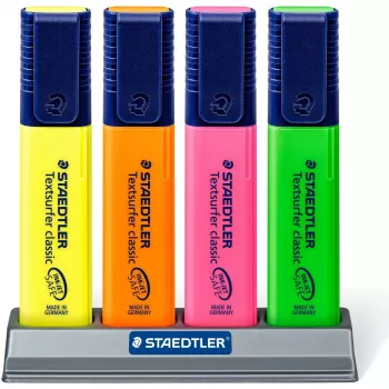 Marker Staedtler Textsurfer classic 364 Chisel tip Green Orange Pink Yellow
