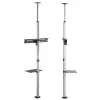 Maclean MC-791N Telescopic Floor-Ceiling TV Mount with Shelf, 37-70 inch, 30 kg