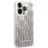 Karl Lagerfeld KLHCP14XLMNMS iPhone 14 Pro Max 6.7 hardcase silver / silver Liquid Glitter Monogram