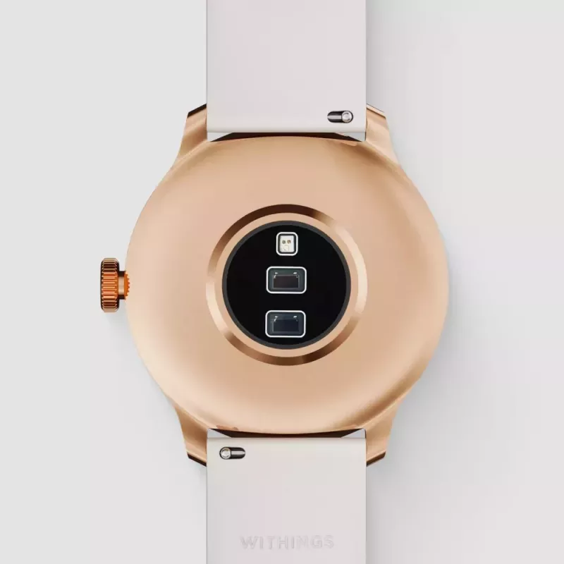 Hybrid Smartwatch Withings ScanWatch Light Gold White
