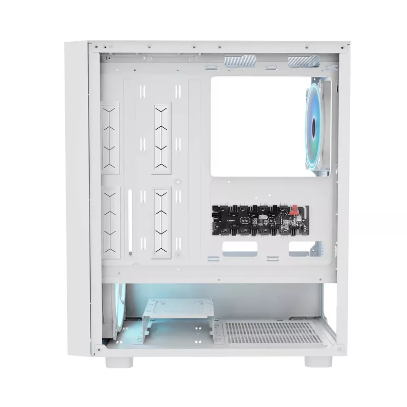 PC case MODECOM BREEZE ARGB Flow MIDI Black — ATX, 3x140mm front + 1x140mm rear, tempered glass, USB-C