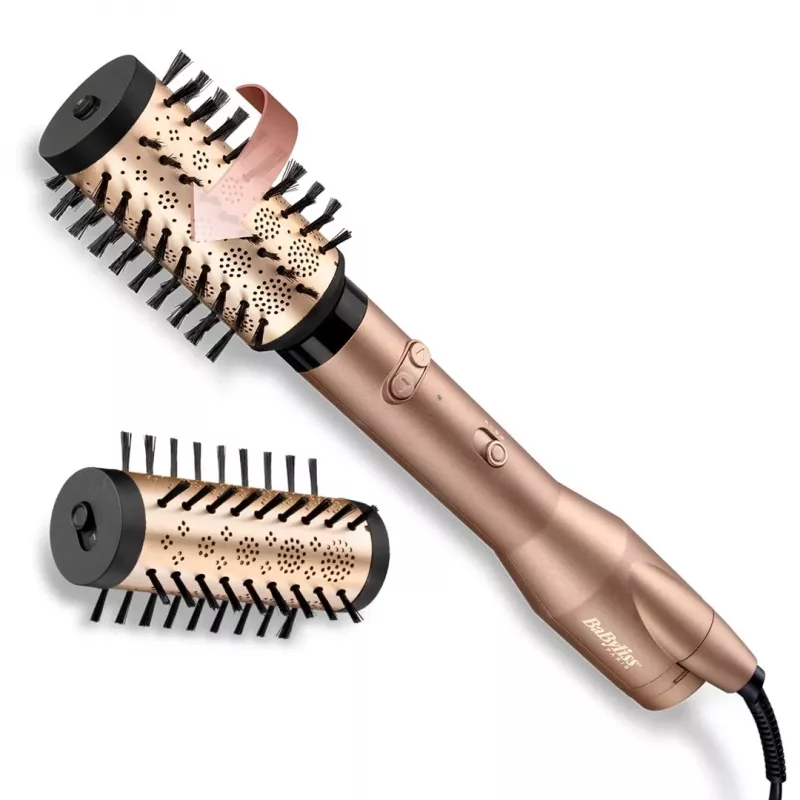 Hair dryer and curling iron Babyliss AS952E, gold