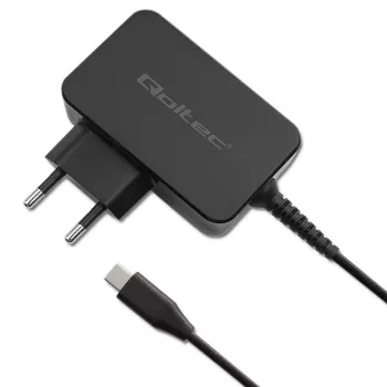 Power adapter QOLTEC 52384 GaN 30W output 5–20V USB charger