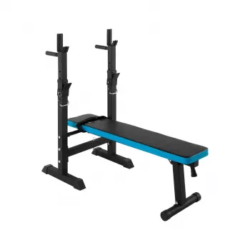 Adjustable straight weight bench with REBEL ACTIVE stands — Rebel RBA-2006