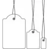 Strung marking tags HERMA 6949 10x22 mm with white string