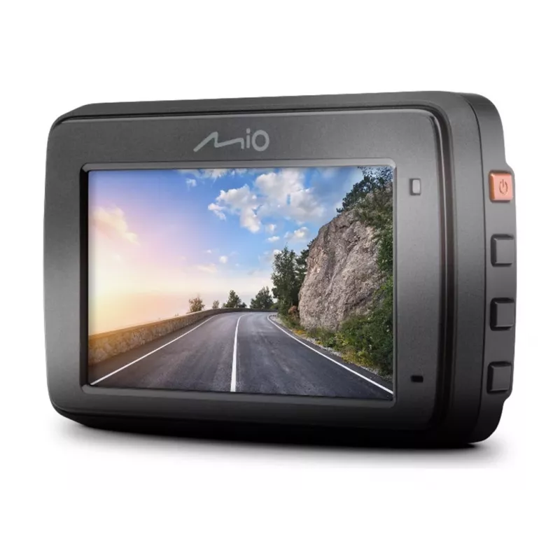 Dashcam MIO MiVue 802 car camera, 2560×1440 QHD 140° 60fps, 2.7 inch display, battery/USB, microSD up to 128GB, G-shock, collision detection