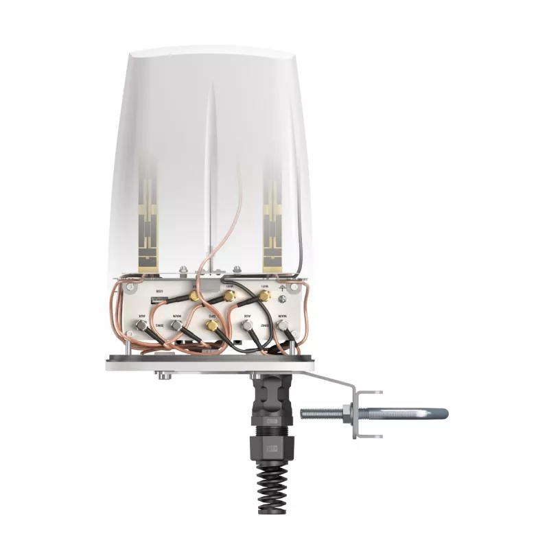 Omni-directional network antenna QuWireless QuSpot AX12S PoE/LAN, multi-band 0.694–6 GHz, max gain 3 dBi, white
