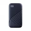 WD My Passport SSD WDBAGF0010BBL - SSD - verschlüsselt - 1 TB - extern (tragbar) - USB 3.2 Gen 2 (USB-C Steckverbinder) - 256-Bit-AES - Mitternachtsbl