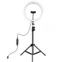LED Ring Light 30cm with Tripod Stand up to 1.1m and Phone Holder, USB