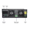 Off-grid inverter Qoltec 53887 solar inverter 10 kVA Lithium Polymer Black