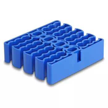 Cable holder DeLOCK 66325 blue 24 cable entries