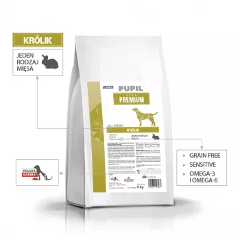 PUPIL Premium All Breeds Rabbit - dry dog food - 8kg