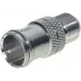 Coaxial F-Quick Plug to F-Socket Adapter ShiverPeaks 85320 for quick connection