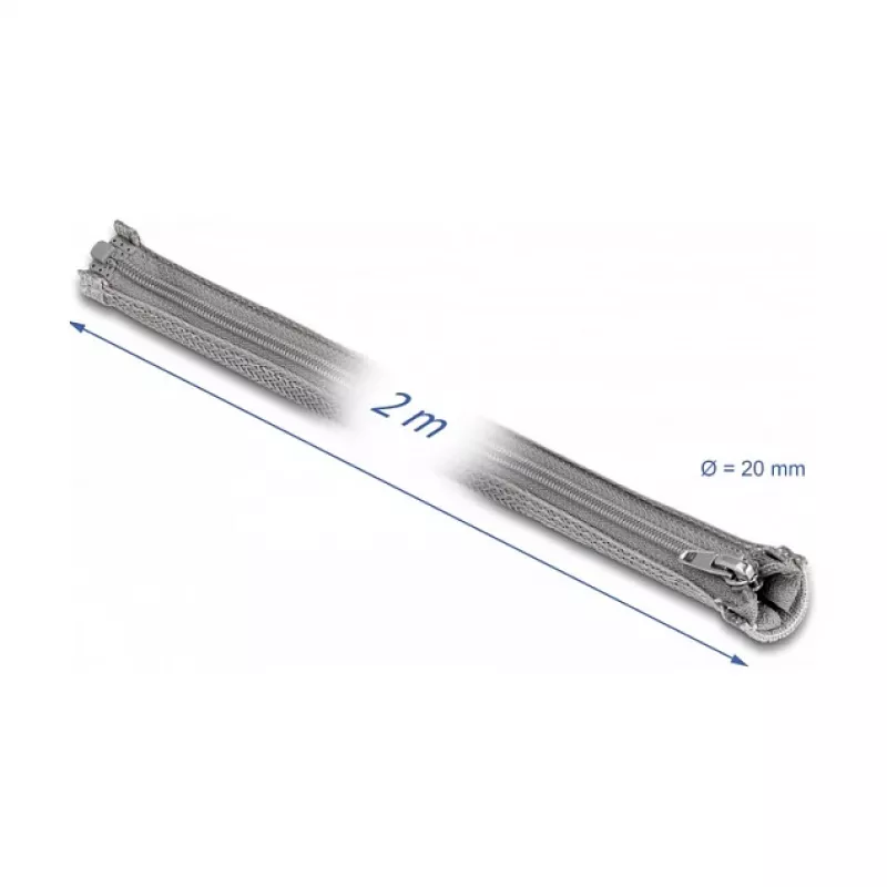 Cable Sleeve DeLOCK 20830 Grey 1.5 cm