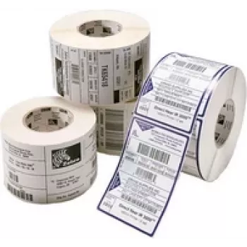 Zebra thermal paper label roll Z-Perform 1000D, white, permanent adhesive, 6,200 labels per roll