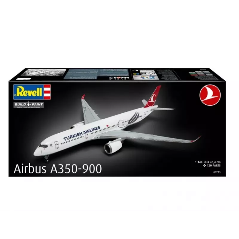 Plastic model aircraft REVELL Airbus A350-900 Turkish Air 1/144 scale