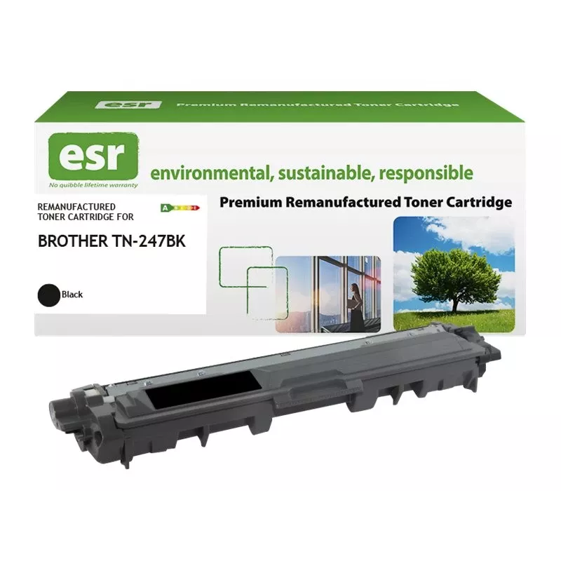 ESR Toner cartridge compatible with Brother TN-247BK black remanufactured 3.000 pages