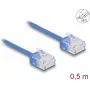 Network Cable DeLOCK RJ45 Cat.6 0.5m Blue