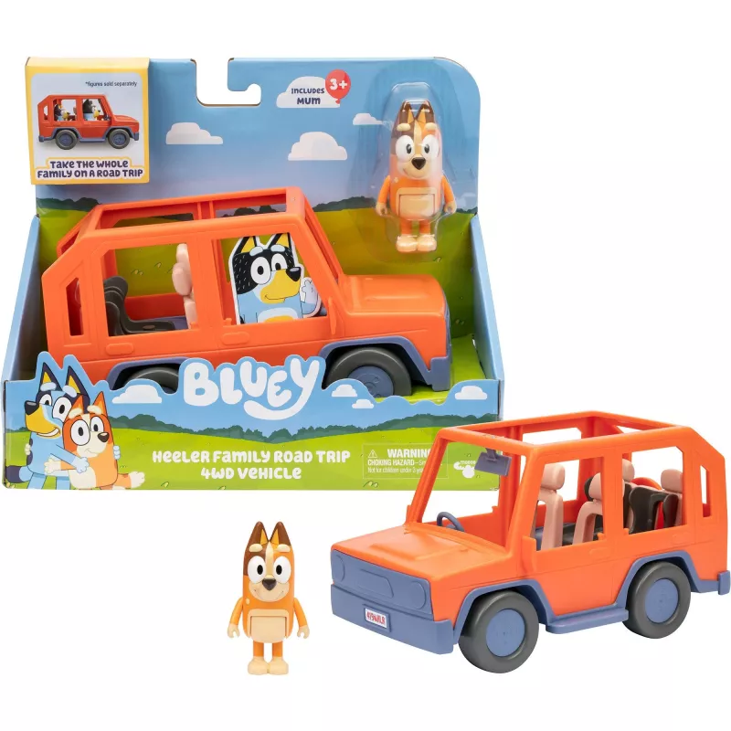 Bluey. Family road trip