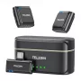 Lavalier wireless tie microphone and USB-C powerbank kit Telesin P5-MCP-01 for phones