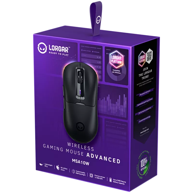 Gaming Mouse LORGAR MSA10W Wireless