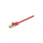 Wentronic GoobayCat.7 Raw Cable Patch Cable, S/FTP (PiMF), Red, 15 m - LSZH Halogen-Free, Copper, RJ45 Plug (91652)
