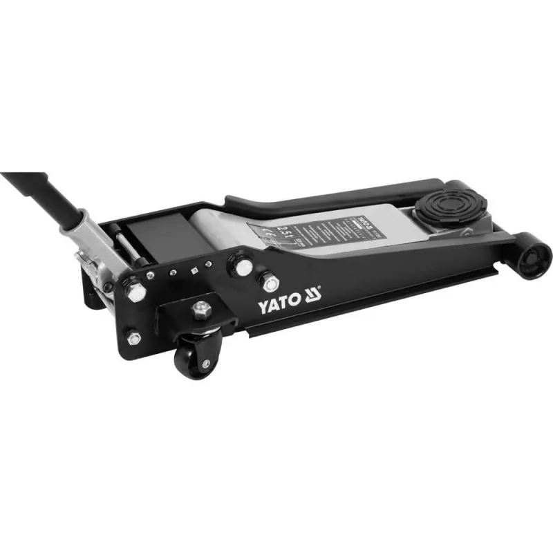 Mechanical car jack YATO YT-17207 — 2,500 kg capacity, lift 8–50.8 cm, 4 wheels, 34 kg