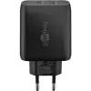Goobay 65411 Charger for Mobile Devices Headphones - Smartphone - Tablet Black AC Fast Charging Indoor (65411)