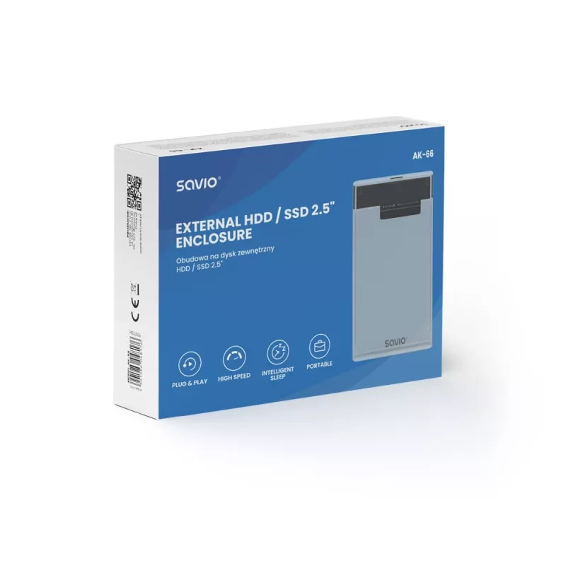 HDD/SSD enclosure Savio AK-66