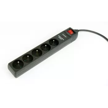 Gembird SPF5-C-10 Surge Protector Black 5 AC Outlet(s) 250 V 3 M