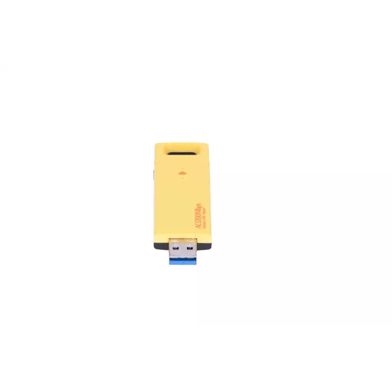 Wireless USB Adapter Extralink U1200AC AC1200 Dual Band, yellow plastic