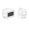 Wine Cooler Caso WineSafe 18 EB Black Compressor 18 bottle(s)