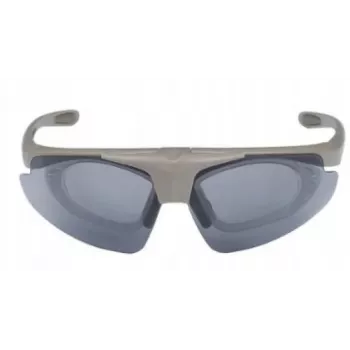 Shooting Glasses WOSPORT 6055T with 3 Interchangeable Lenses and Adjustable Strap