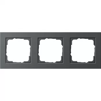 Wall plate GIRA 0213 23 anthracite, screwless design, 80.8×223.4×9.3 mm