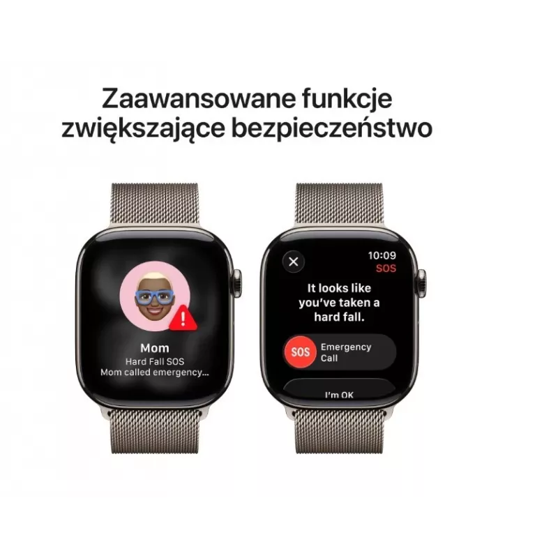 Apple Watch Series 11 GPS + Cellular 42mm Natural Titanium Case with Natural Milanese Loop
