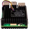 Joy-IT Armor Case BLOCK ACTIVE SBC-Enclosure suitable for development kits Raspberry Pi (RB-AlucaseP5-07FAN)