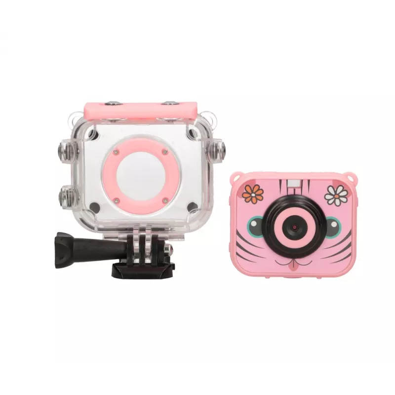 Children's digital sports camera Extralink H18 Pink - IP68, 1080p, 2 inch screen