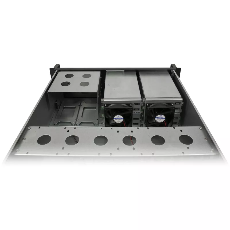 Rackmount Case INTER-TECH IPC 4U-4508 Black — 4U Server/PC Chassis, Rackmount