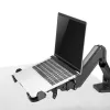 Notebook desk holder MACLEAN MC-836 — adjustable height, ergonomic design, black, for horizontal laptop use (58.5×236×320 mm)