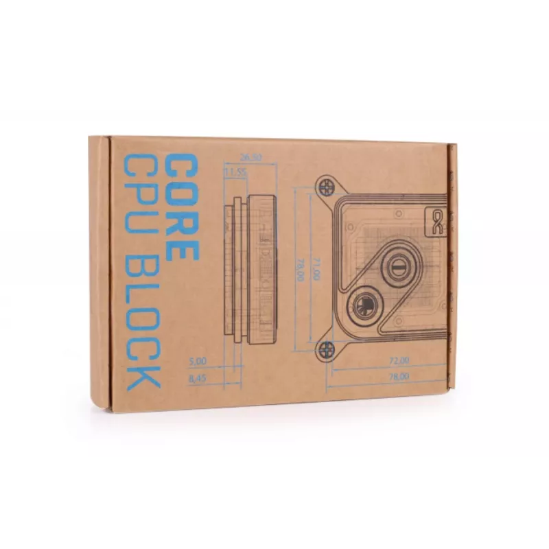 Water block Alphacool 13446 Brass Copper Black 72mm