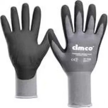 Workshop gloves cimco 141266 — protective handwear, black and grey, size not specified