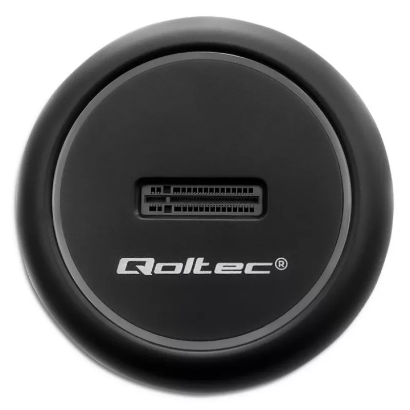 Qoltec 52275 M.2 SSD drive docking station, SATA/NVMe, USB-C