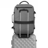 Backpack Manhattan Rome Notebook Travel 17.3 inch Two Sleeves 40L Light Grey