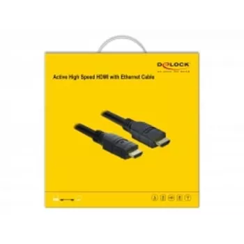 HDMI Cable DeLOCK 85286 20m Type A Male to Male Black